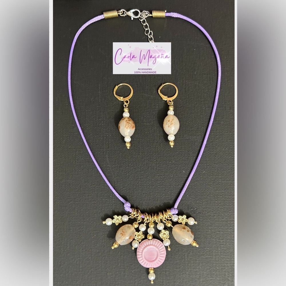 Handmade Necklace and Earrings Set